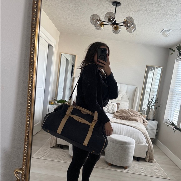 Christian Dior navy blue and Tan Travel Bag - Picture 9 of 12